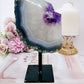 WOW! Absolutely Gorgeous Large 977gram Amethyst Agate Polished Freeform On Stand From Uruguay