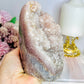 Pink Amethyst Natural Large Druzy Freeform From Brazil 1.02KG 14cm From Brazil