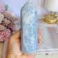 Gorgeous Natural High Grade Blue Calcite Chunky Tower 13cm