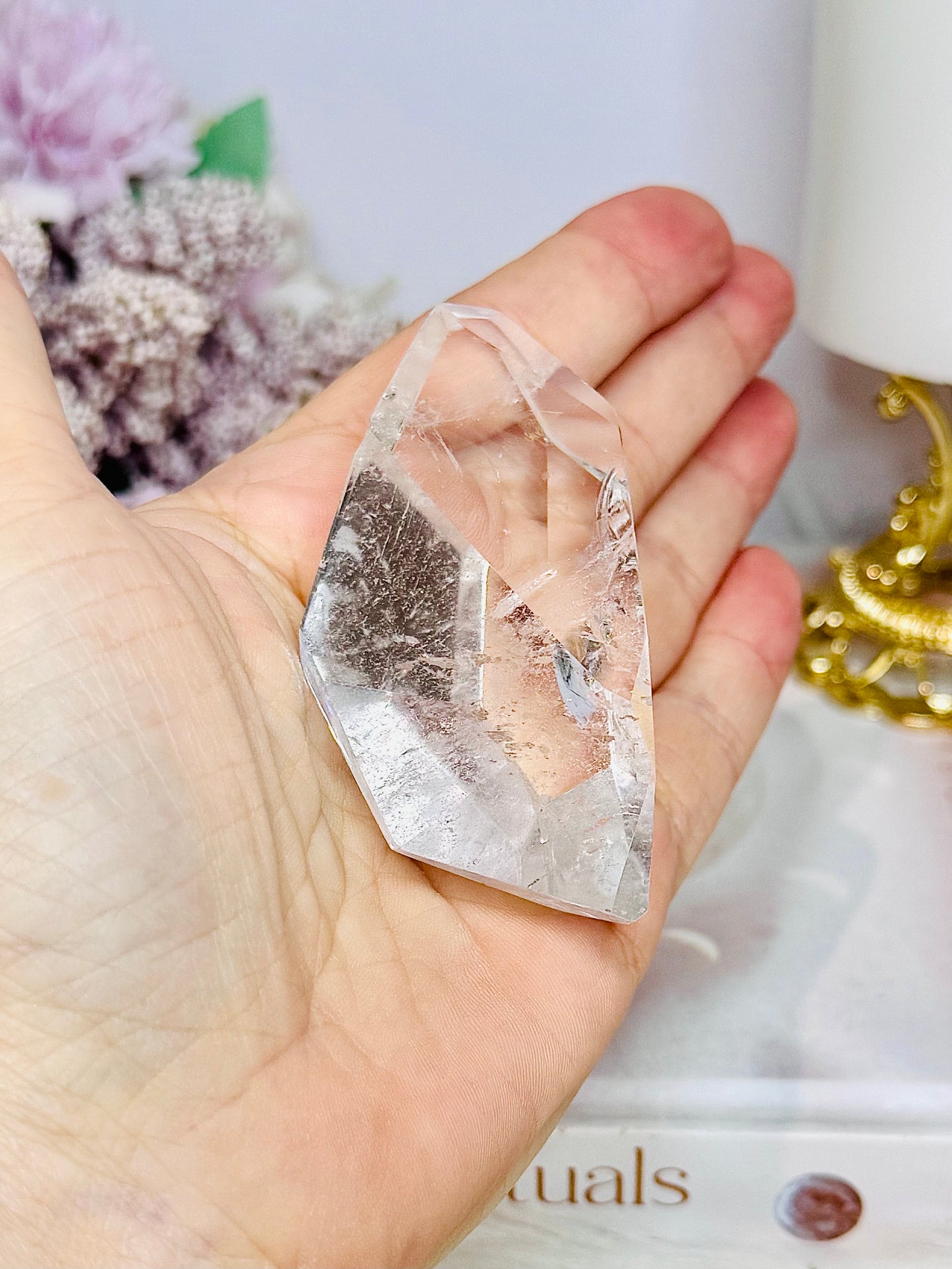 High Grade Clear Quartz Freeform 7cm