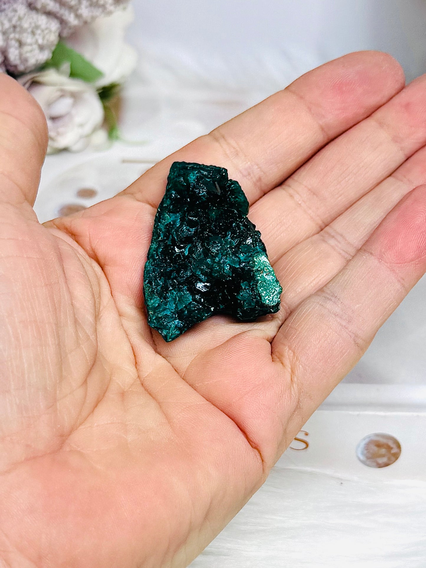 Rare Green Dioptase Specimen 4cm