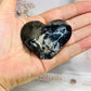 Volcano Agate Carved Heart (UV Reactive) with Imperfect Tip