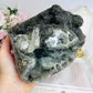 Huge Natural Green Amethyst | Prasiolite Specimen with Calcite Inclusions 16.5cm  2.45KG