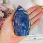 Natural 429gram Lapis Lazuli Carved Flame