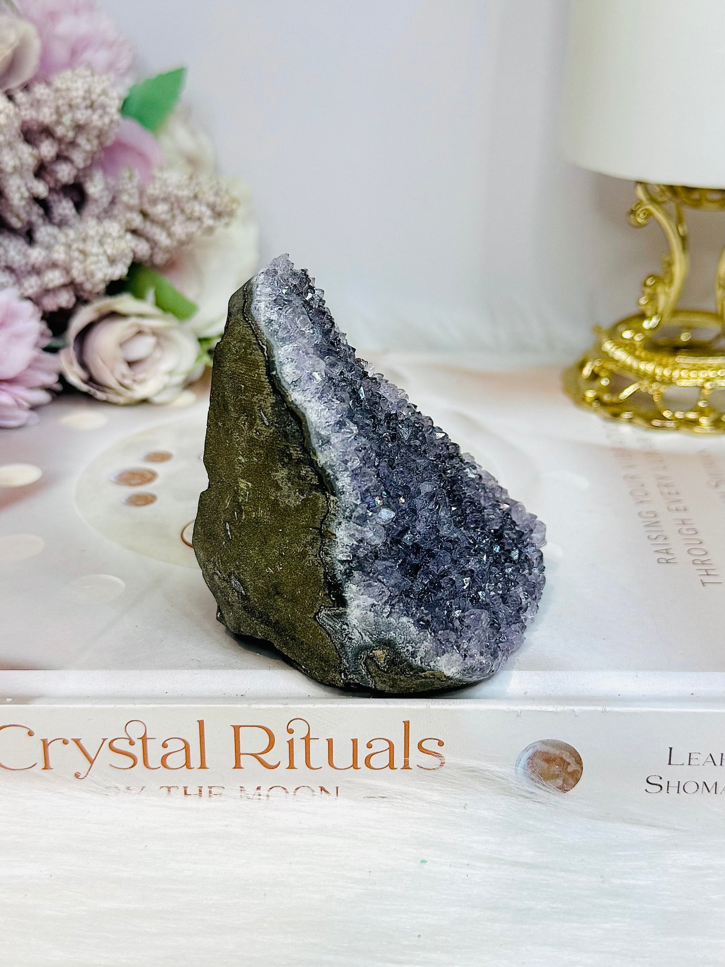 Amethyst Base Cut Cluster 8cm