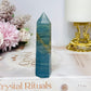 Natural Blue Onyx Tower 9cm