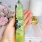 Natural Prehnite Tower 16cm