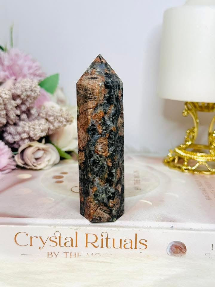Jasper & Astrophyllite Tower 10cm