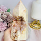 Large Druzy Pink Amethyst Tower 639g
