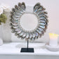 Incredible Large 42cm Mother Of Pearl Necklace On Stand Absolutely Spectacular