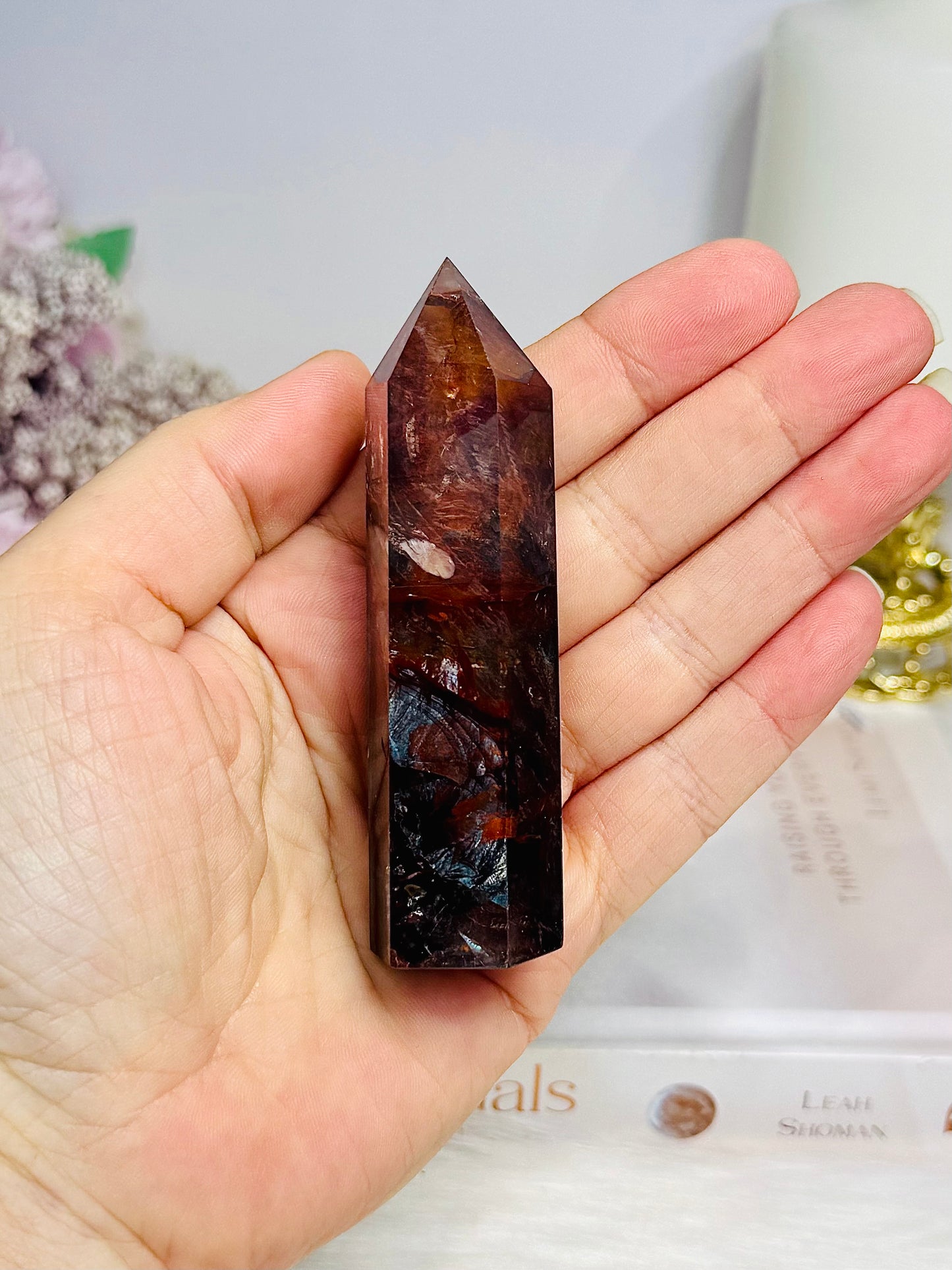 High Grade Fire Quartz Tower 8.5cm