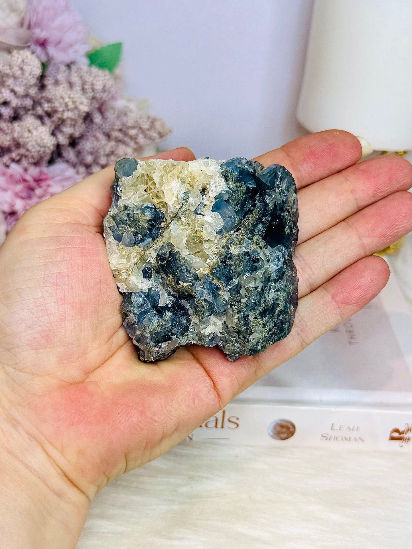 ✨ SALE ✨ Rare Collectors Piece ~ Blue Fluorite Cubed Specimen 191g 7cm