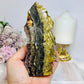 Fluorite X Pyrite Druzy Tower 14cm 470g