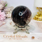 Large Purple Mica Flashy Sphere On Stand 393g