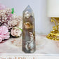 Flower Agate Druzy Tower 10cm