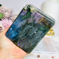 Large Labradorite Freeform with Pink & Purple Flash ~ Half price due to damage and a chipped edge 1.13KG