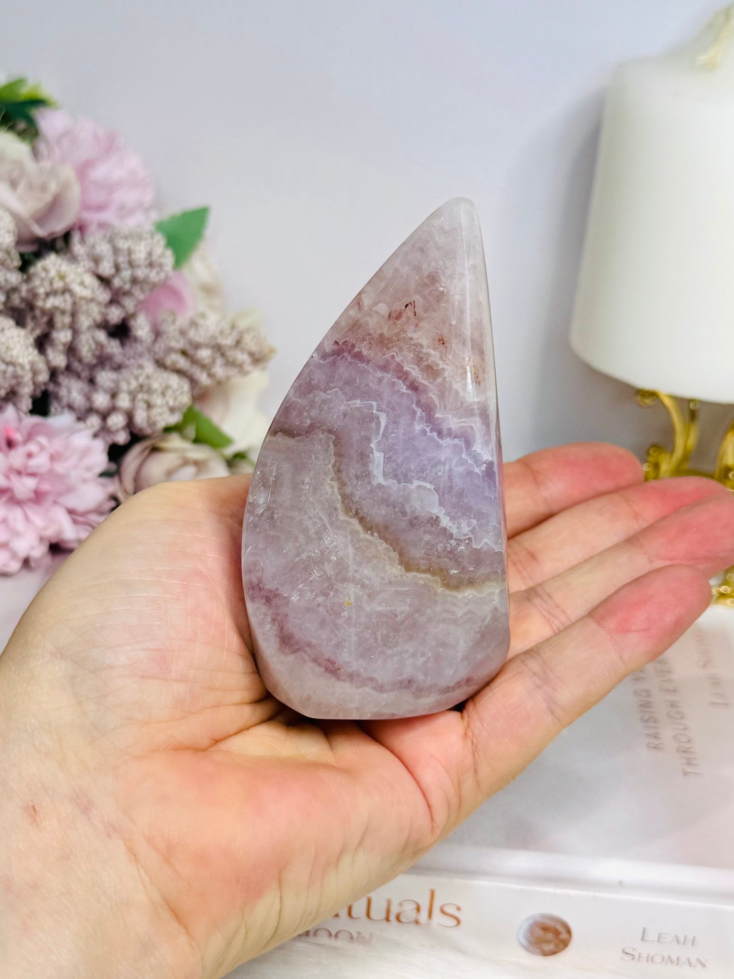 Natural Large Crazy Lace Amethyst Polished Freeform 9.5cm