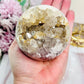 Classy & Absolutely Fabulous Large 489gram Druzy Pink Amethyst Stunning Sphere On Stand From Brazil