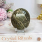 Large Ocean Jasper Palm Stone (stand is display only)