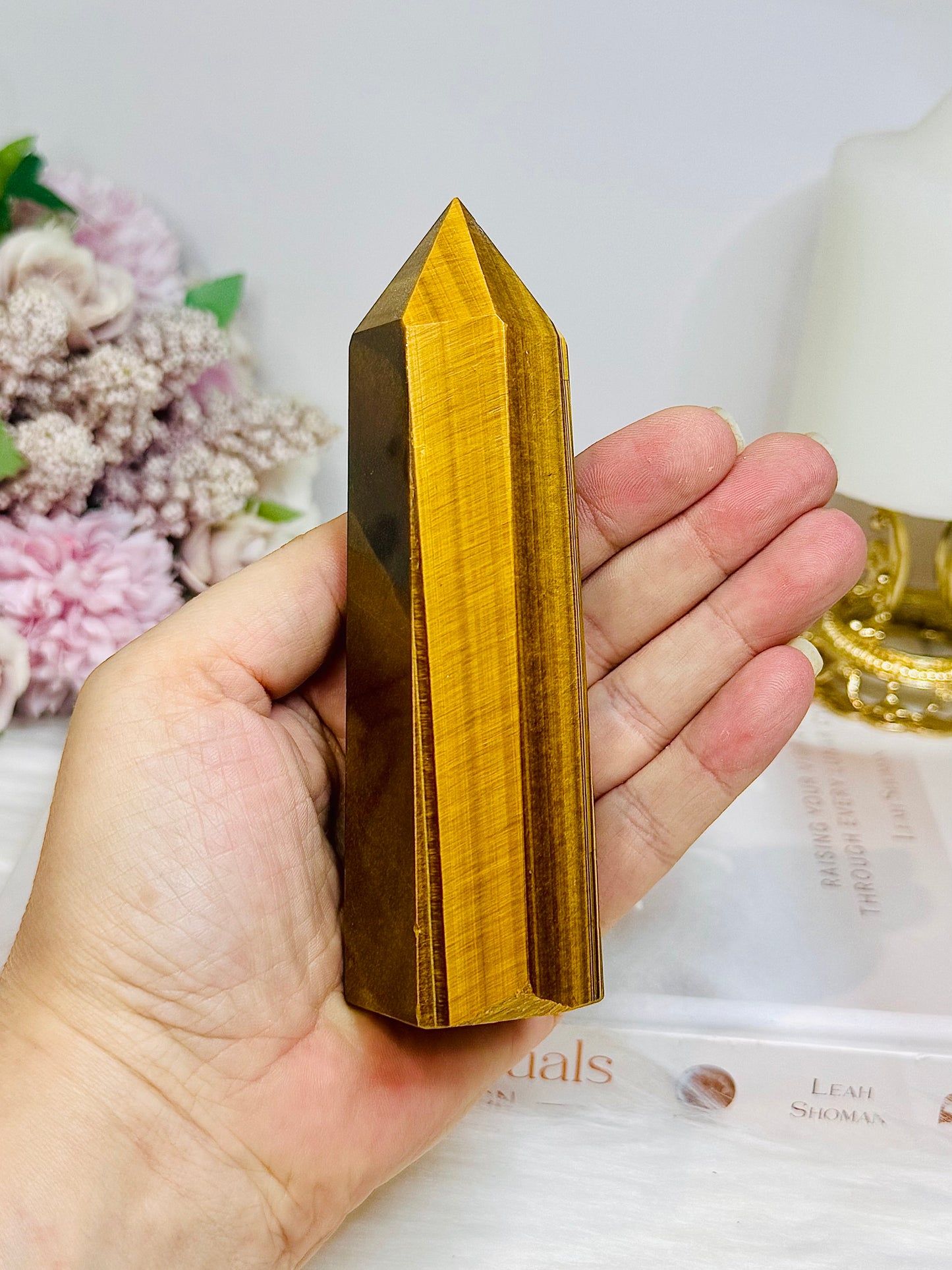 Large Tigers Eye Tower 12.5cm 263g