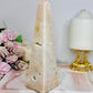 ⚜️ SALE ⚜️ Large Druzy Pink Amethyst Obelisk | Tower 18cm 525g