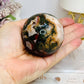 Red Moss Agate Druzy Sphere on Stand 280g