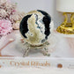Large Volcano Agate Sphere (UV Reactive) On Stand 379g