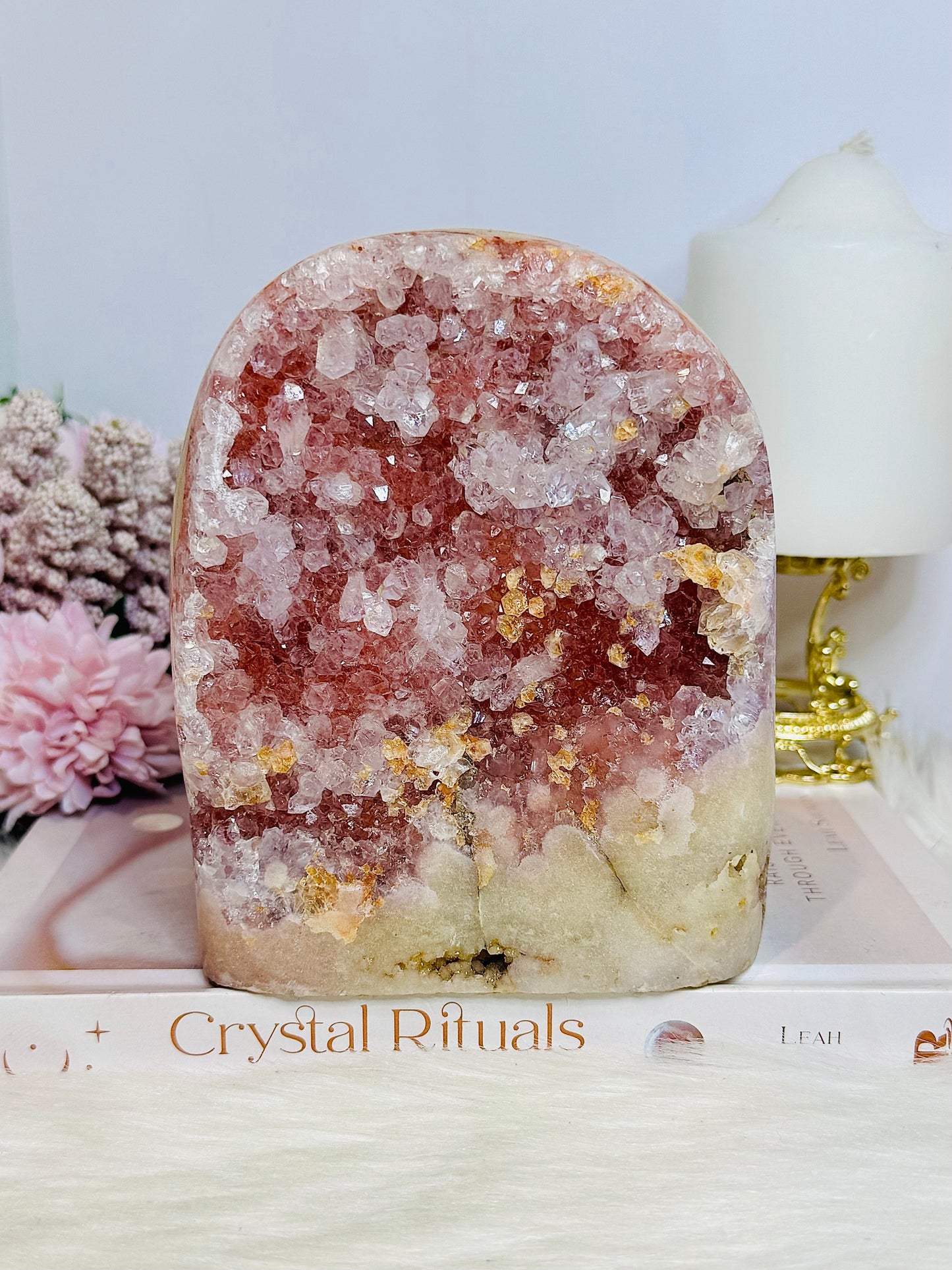 Huge Pink Amethyst Base Cut Cluster | Freeform 2.15KG From Brazil