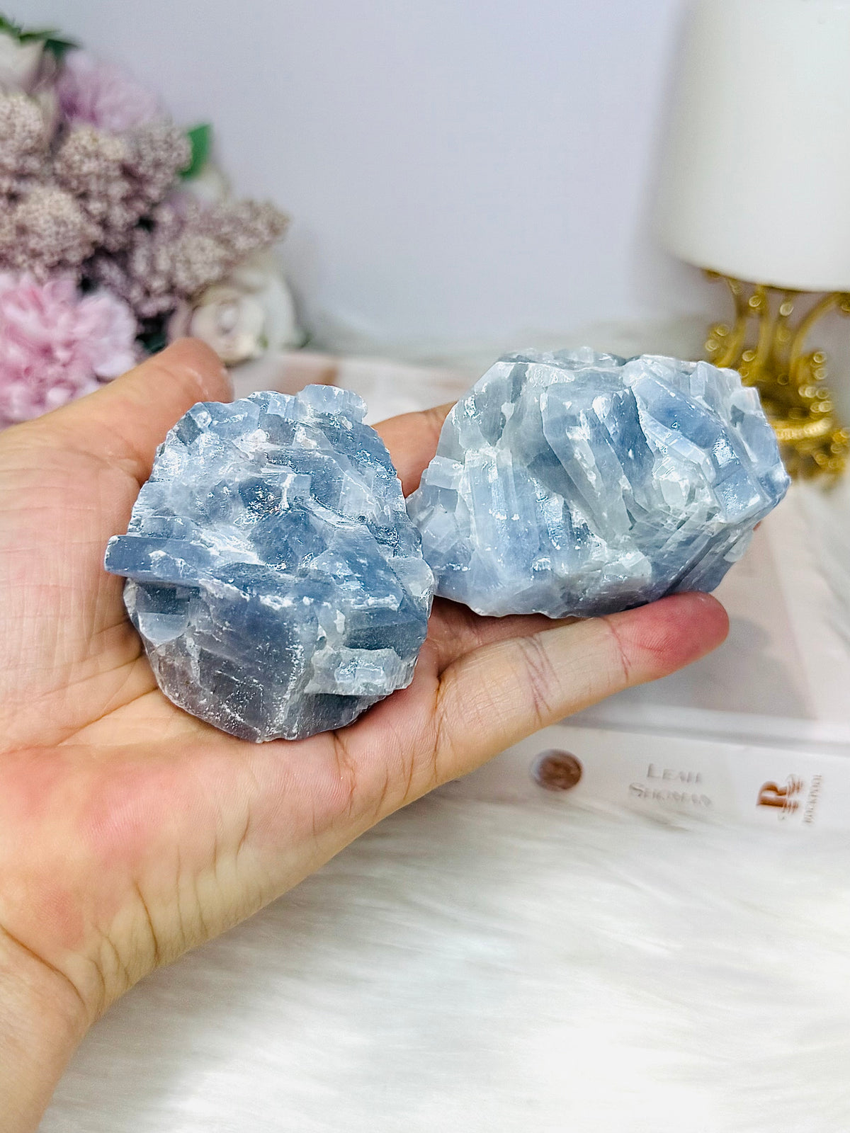 Natural Blue Calcite Specimens $22 each x