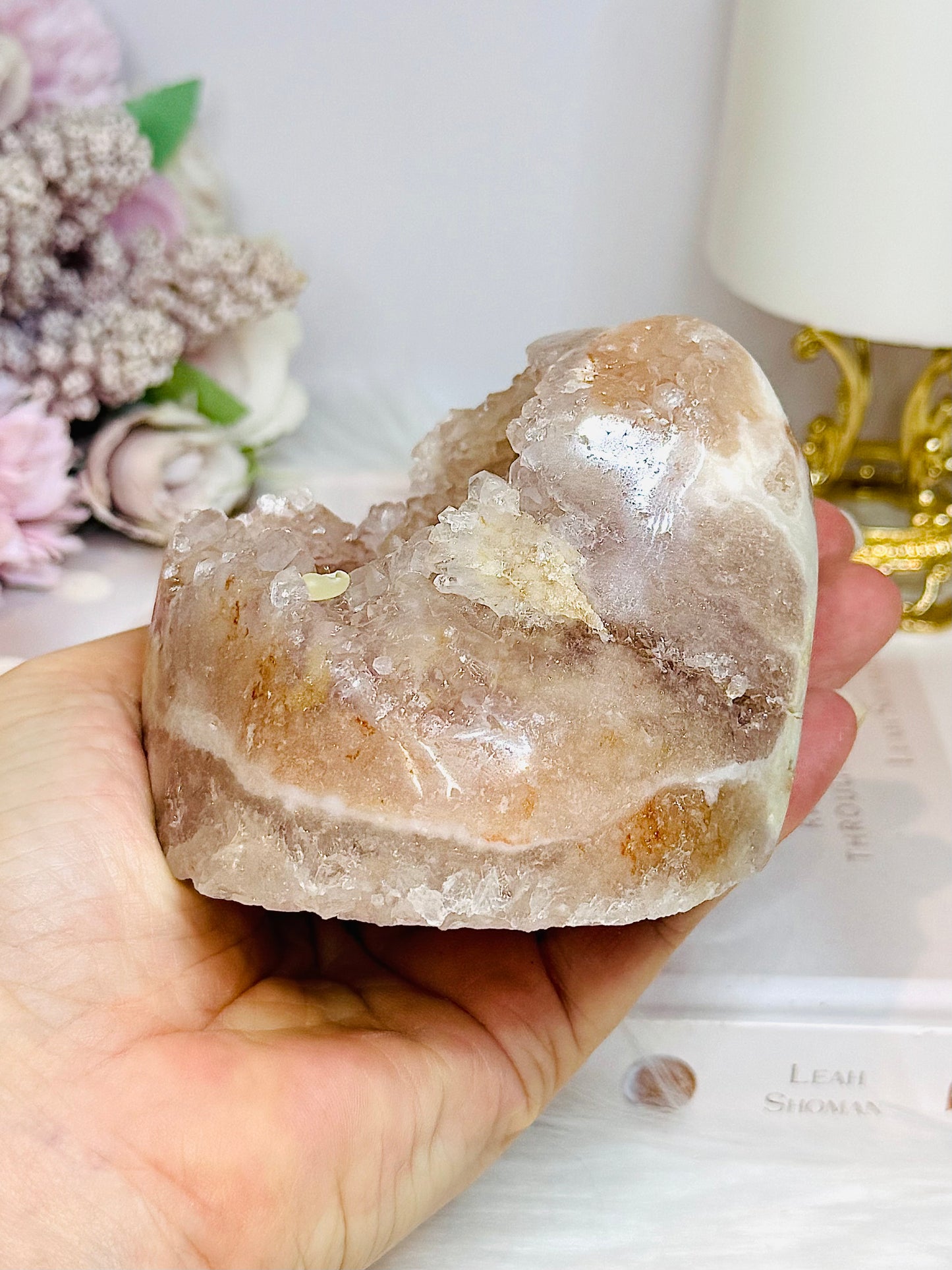 Pink Amethyst Druzy Freeform 8.5cm 569g