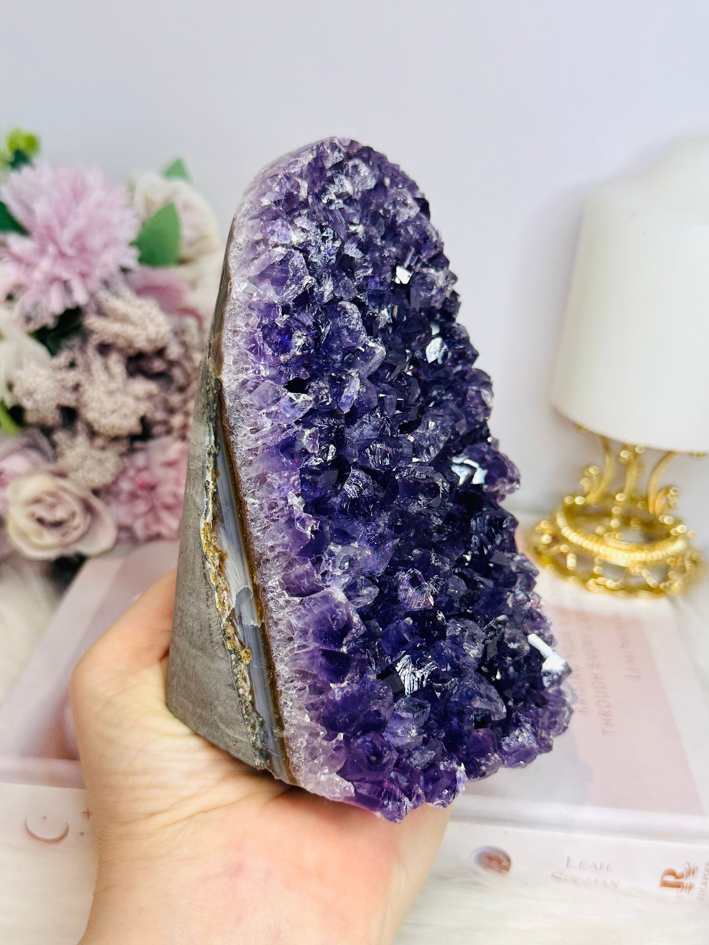 Large High Grade Amethyst Base Cut Cluster 12.5cm 1.12KG