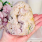 Large 679gram Natural Pink Amethyst Chunky Druzy Freeform From Brazil