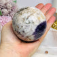 Large Chevron Amethyst Sphere on Stand 502g