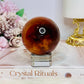 Large Carnelian Sphere On Stand 316g