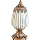 Glass Lantern Led Standing White 19cm