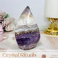 Chevron Amethysy Freeform 11cm 360g