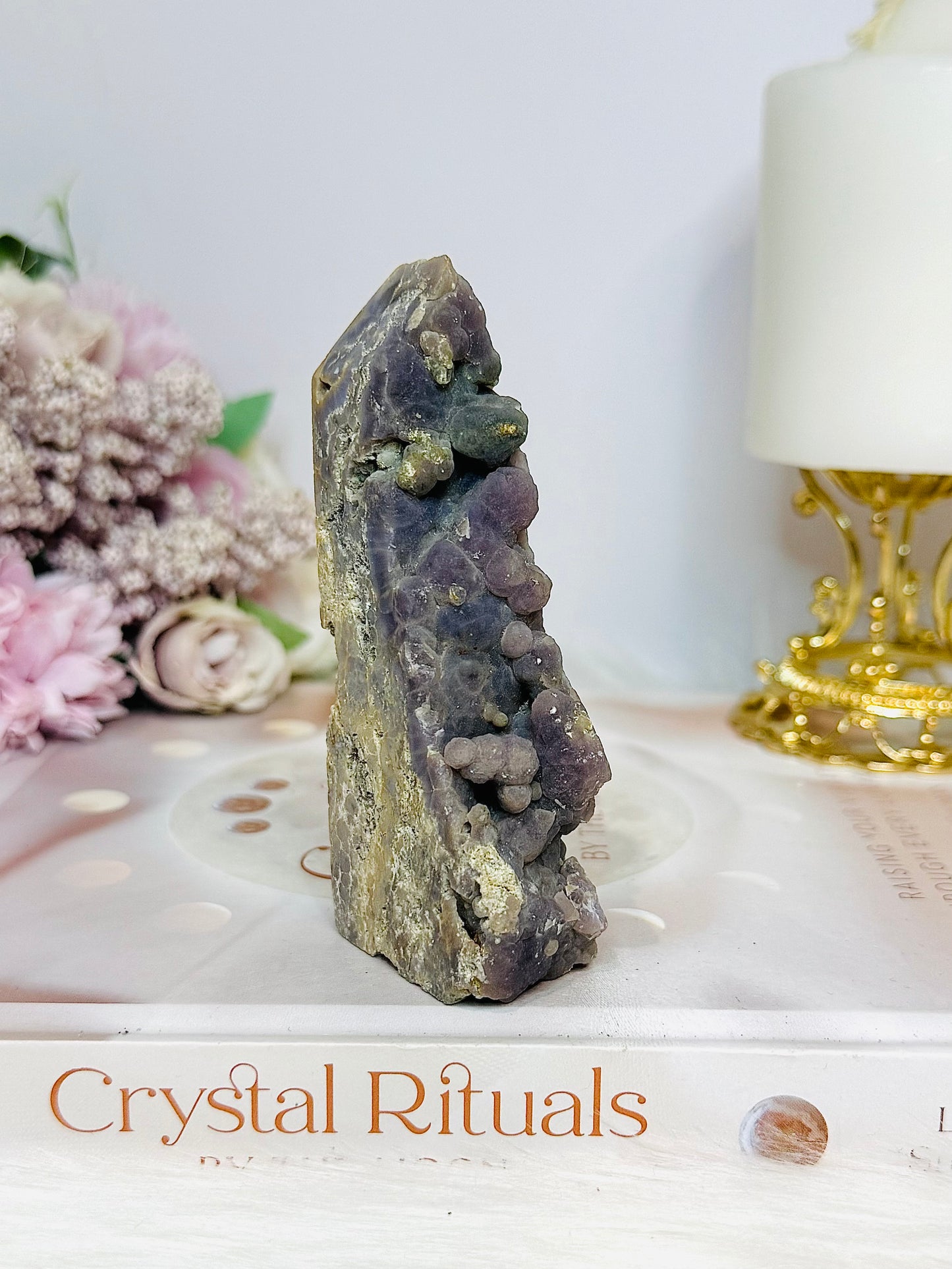 Grape Agate Natural Tower 11cm