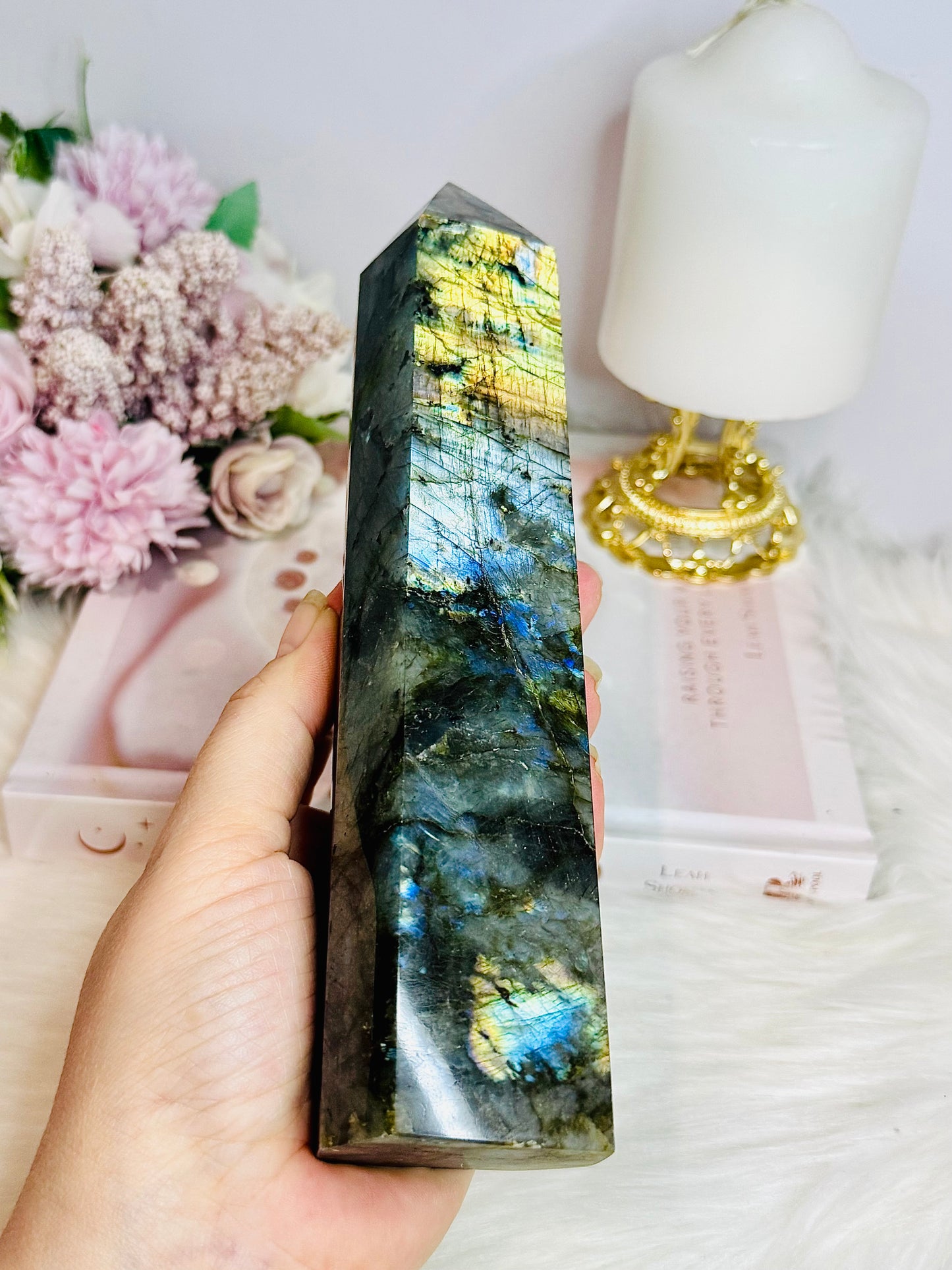 Large Labradorite Tower Full of Flash 20cm 799g