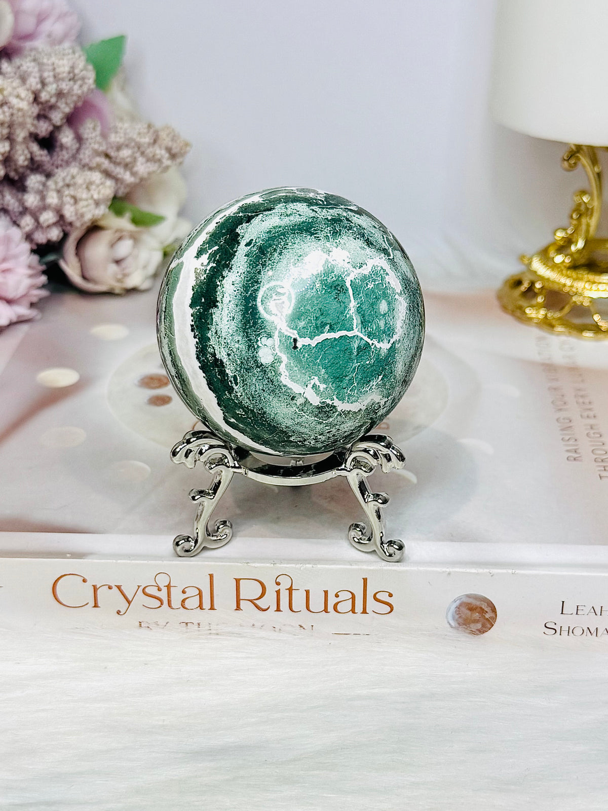 Unicorn Jasper Sphere on Stand 252g