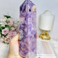 Large Purple Lepidolite Tower 17.5cm 575g