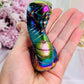 Fertility & Rebirth ~ Amazing Perfectly Carved Titanium Aura Quartz Bright Colourful Snake