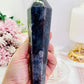 Absolutely Gorgeous Chunky Large 20cm (Inc Stand) Moss Agate Wand | Tower On Stand