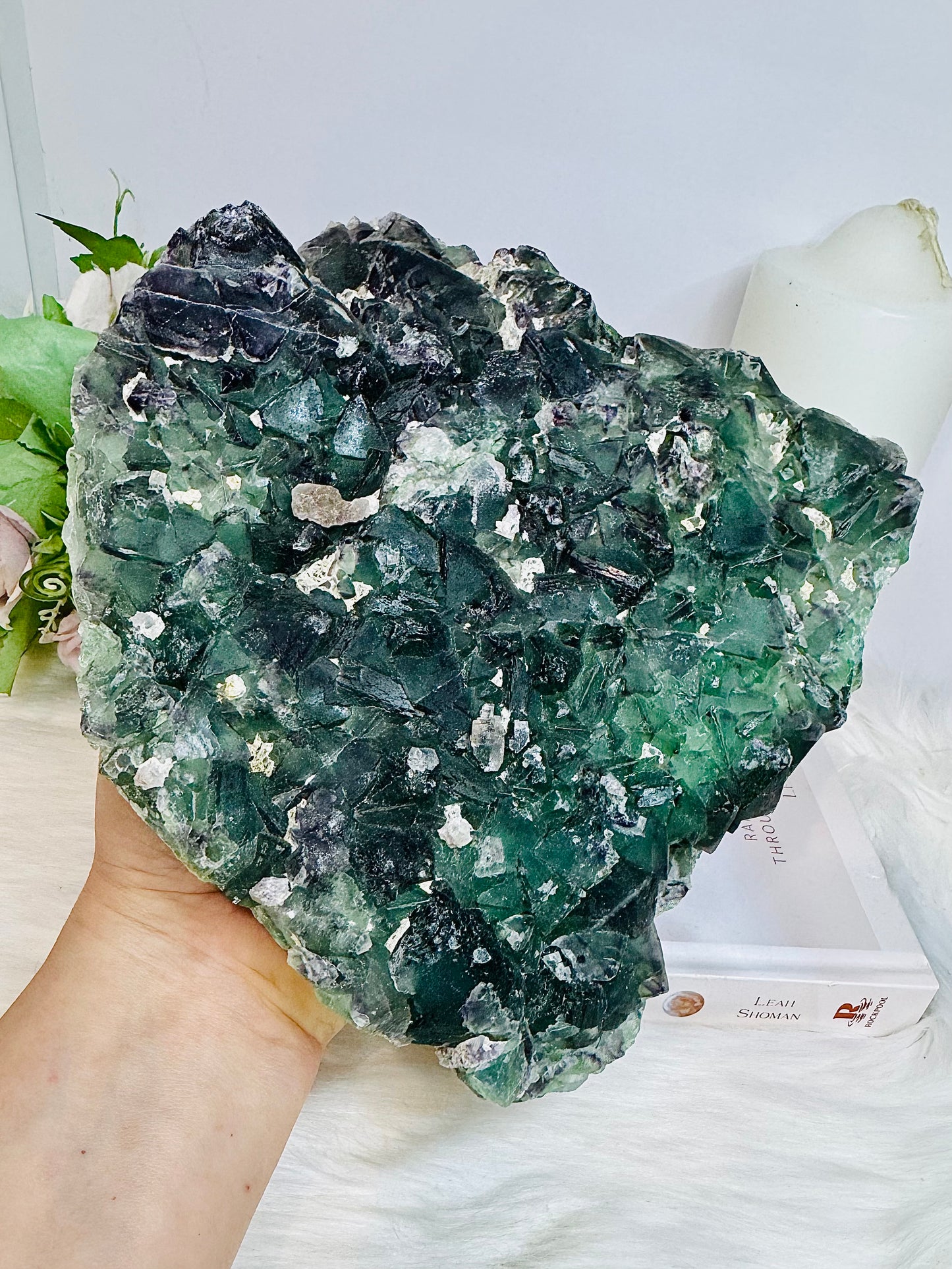 Large Natural Green Fluorite Freeform | Slab 21cm 2.4KG