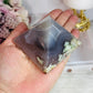 Green Flower Agate Pyramid 7.5cm