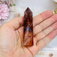 High Grade Fire Quartz Tower with Rainbows 8cm