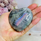 Labradorite Carved Heart with Flash 8cm