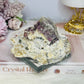 ✨ A Collectors Piece ✨ Natural Cubed Fluorite On Matrix Specimen From Mexico 703grams ~ Specimen is on Glass Stand