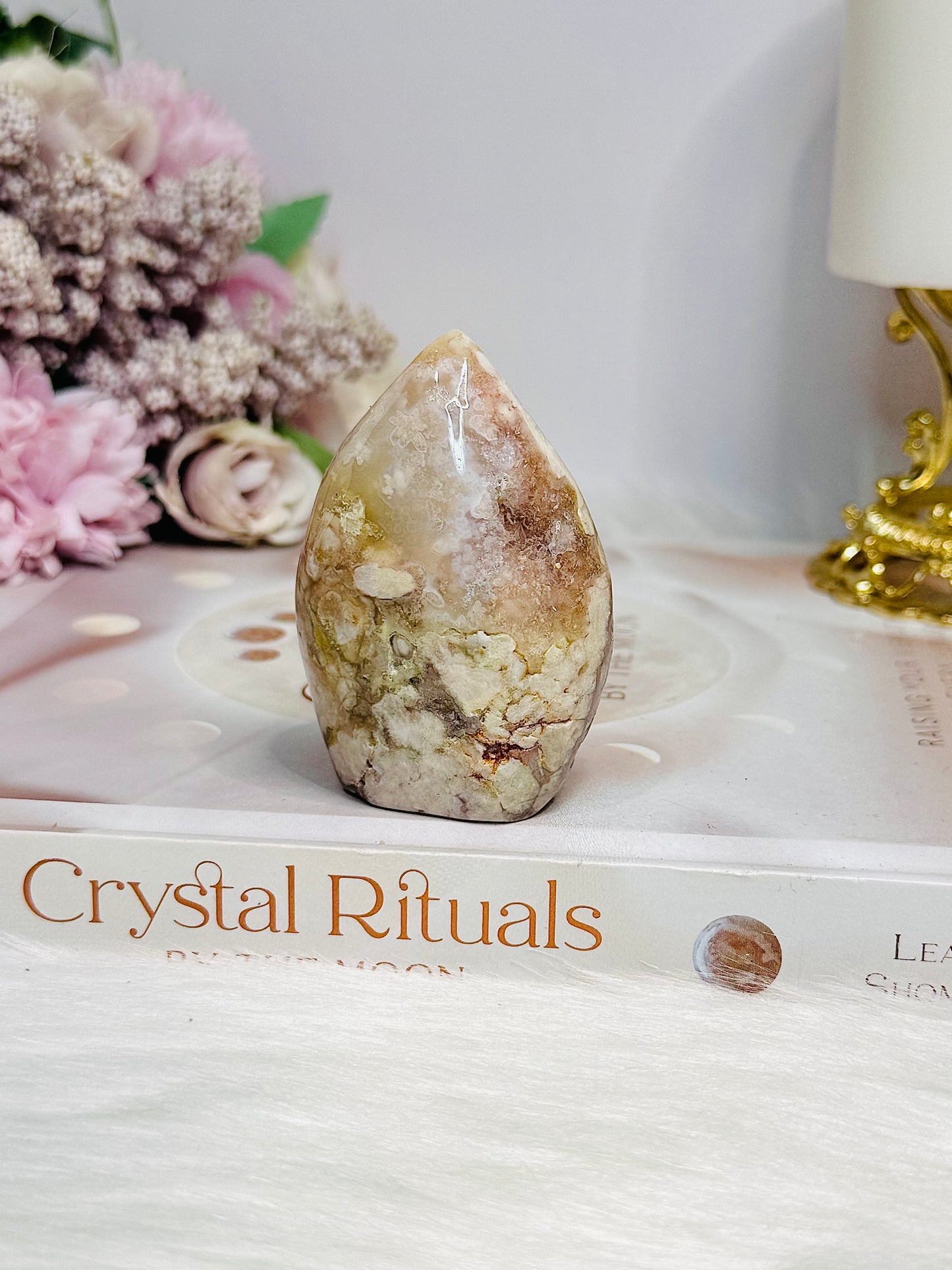 Druzy Flower Agate Freeform | Flame 7cm