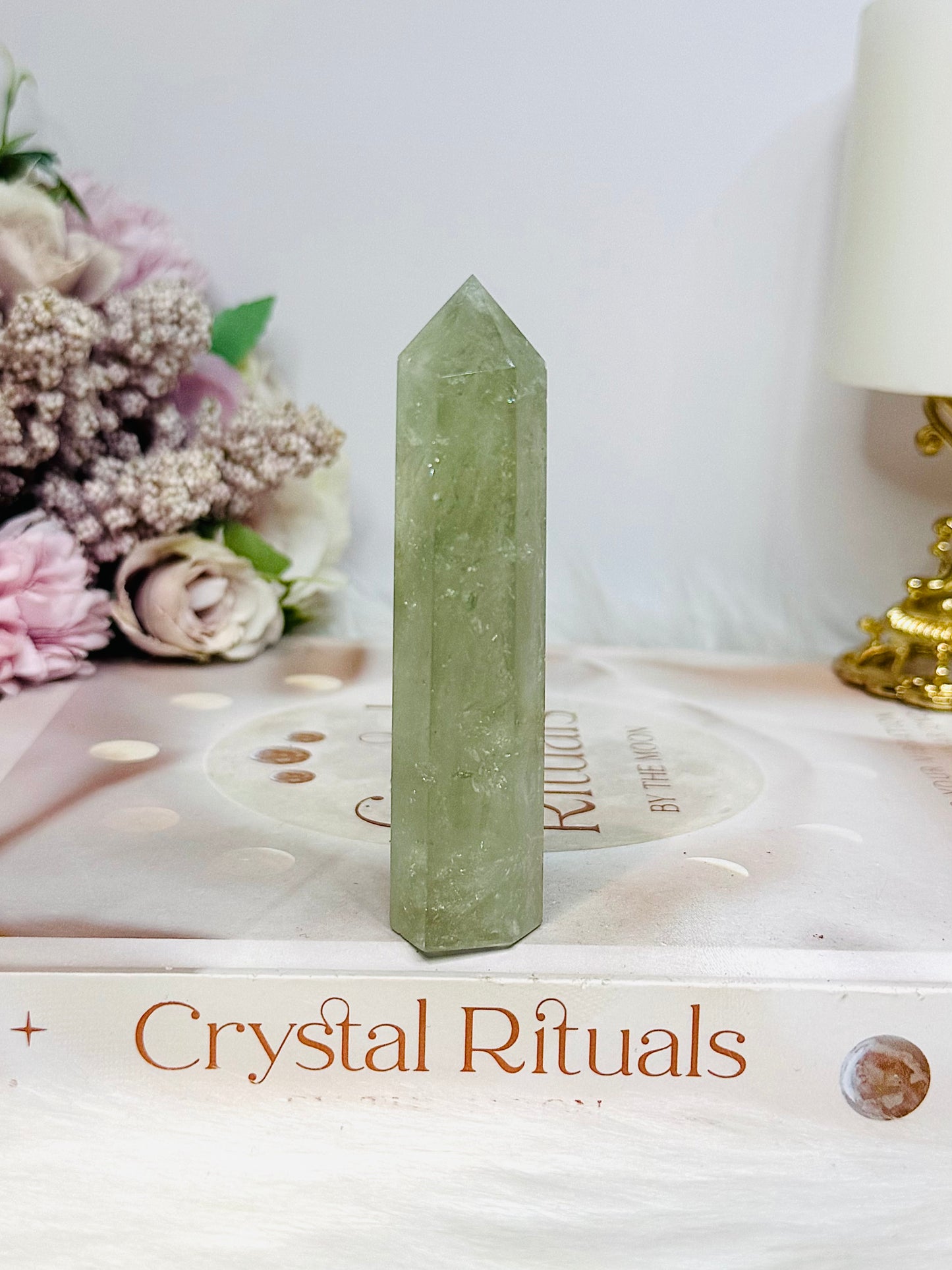 Prasiolite (green amethyst) Tower 9cm