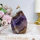 Crazy Lace Agate X Amethyst Flame 10cm